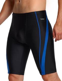 BALEAF Herren Jammers Wettkampf Schwimmjammer Atmungsaktiv Badeanzug Schwimmhose Badeshorts Sport Badehose Blau XL von BALEAF