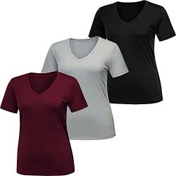 BALENNZ Workout-Shirts für Frauen, Feuchtigkeitstransport, schnelltrocknend, Active Athletic Damen Gym Performance T-Shirts - - XX-Large von BALENNZ