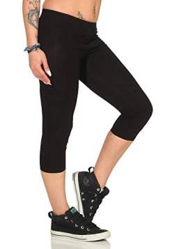 BALI Lingerie - Damen 3/4 Capri Leggings Jogginghose Sporthose - 4350 (L, Schwarz) von BALI Lingerie