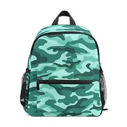 BALII Armee Camouflage Kleinkind Rucksack Büchertasche Schulrucksack für Mädchen Jungen Kinder, multi, Einheitsgröße von BALII