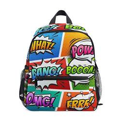 BALII Comic Sound Kleinkinder-Rucksack, Büchertasche, Schulrucksack für Mädchen, Jungen, Kinder, multi, Einheitsgröße von BALII