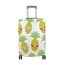 BALII Lustiger Trolley-Koffer mit Ananas-Motiv, elastisch, passend für 45,7–81,3 cm Gepäck von BALII