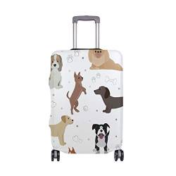 BALII Niedlicher Hundeknochen-Koffer, Schutzhülle, elastisch, passend für 45,7-81,3 cm Gepäck von BALII