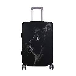 BALII Schwarzer Katzen-Trolley Schutzhülle Elastische Gepäckabdeckung passend für 45,7–81,3 cm Gepäck von BALII