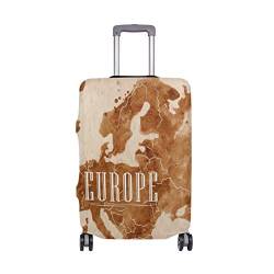 BALII Vintage Europa Karte Trolley Case Schutzhülle Elastische Gepäckabdeckung Passt 18-32 Zoll Gepäck von BALII