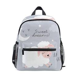 BALII Weißes Schaf Kleinkind Rucksack Büchertasche Schulrucksack für Mädchen Jungen Kinder, multi, Einheitsgröße, Rucksack Backpacks von BALII