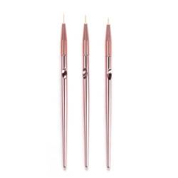 3 Größe Nail Art Liner Pinsel Acryl UV Gel 3D Nagel Malerei Zeichnung Pinsel Stift Set Maniküre Pflege Werkzeug Für DIY Nageldesign Nail Art Liner Bürsten Uv Gel Malerei Acryl Nagel von BANAN