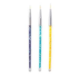 3 Größe Nail Art Liner Pinsel Acryl UV Gel 3D Nagel Malerei Zeichnung Pinsel Stift Set Maniküre Pflege Werkzeug Für DIY Nageldesign Nail Art Liner Bürsten Uv Gel Malerei Acryl Nagel von BANAN