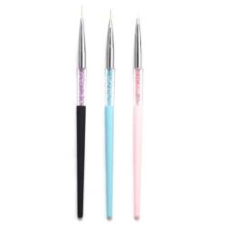 3 Größe Nail Art Liner Pinsel Acryl UV Gel 3D Nagel Malerei Zeichnung Pinsel Stift Set Maniküre Pflege Werkzeug Für DIY Nageldesign Nail Art Liner Bürsten Uv Gel Malerei Acryl Nagel von BANAN