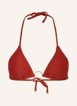 Banana Moon Couture Triangel-Bikini-Top Mit Glitzergarn braun von BANANA MOON COUTURE