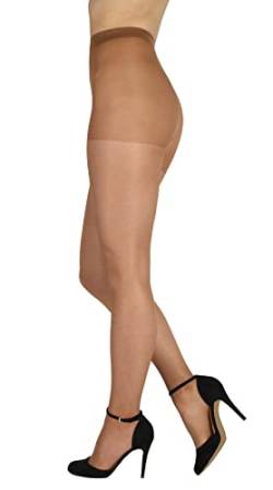 BANANALU feine elastische seiden Strumpfhose Damen 20 Den Höschenteil Panty 20 Bronze M von BANANALU