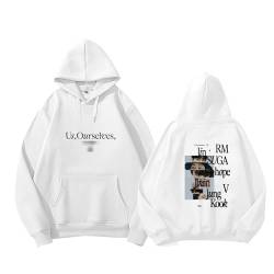 BANB 2023 Us Oureselues We Merch Hoodie Jungkook Jimin Jin Suga J-Hope gegen RM Support Sweatshirt für Fans White Thick-M von BANB