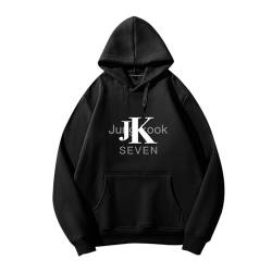 BANB Jungkook 7 Merch Hoodie K-Pop Support Merch Sweatshirt für Fans Black thin-3XL von BANB