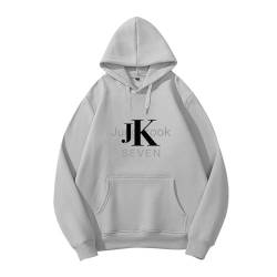 BANB Jungkook 7 Merch Hoodie K-Pop Support Merch Sweatshirt für Fans Grey Thick-M von BANB