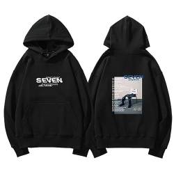BANB Jungkook Hoodie Jungkook Seven 7 Album Merch Print süßes Sweatshirt für Fans Black B-M von BANB