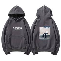 BANB Jungkook Hoodie Jungkook Seven 7 Album Merch Print süßes Sweatshirt für Fans Grey B-L von BANB