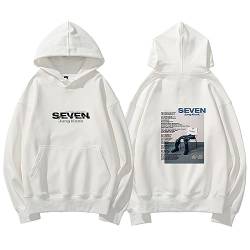 BANB Jungkook Hoodie Jungkook Seven 7 Album Merch Print süßes Sweatshirt für Fans White B-S von BANB