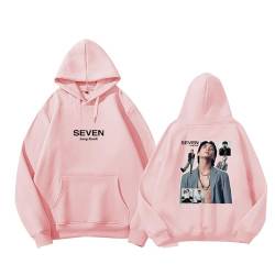 BANB Jungkook Photo Print Hoodie 7 Album Merch K-Pop Support Sweatshirt pink Thin-L von BANB