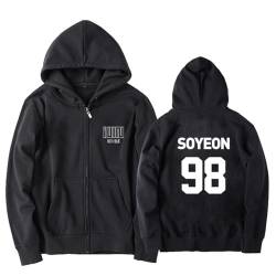 BANB Merch Hoodie Miyeon Minnie Soyeon Yuqi Shuhua Soojin Name Print Support Sweatshirt für Fans Soyeon Thin-S von BANB