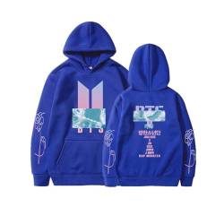 BANB Suga Jimin Jungkook V Jin RM Hoodie K-pop Support Merch South Korea Cute Sweatshirt for Fans Blue-S von BANB