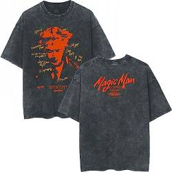 Jackson Wang Magic Man Tour Merch T-Shirt, K-Pop-Unterstützung Baumwolllöser T-Shirt für Mädchen Fans M von BANB