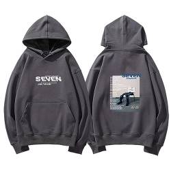 Jungkook Hoodie Jungkook Seven 7 Album Merch Print süßes Sweatshirt für Fans Grey B-XL von BANB