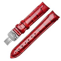 BANDKIT Echtleder-Armband für Tissot T035/T035210A, für Damen, gebogene Enden, 18 mm, modisches Armband, 18 mm, Achat von BANDKIT