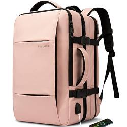 BANGE 35 l Reiserucksack für Damen, Handgepäckrucksack mit USB-Ladeanschluss, 17,3 Zoll Laptop-Rucksack, Fluggenehmigt, College-Schultasche, lässiger Tagesrucksack für Wochenend, Business, Wandern.. von BANGE