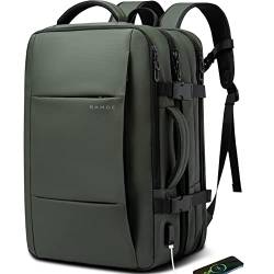 BANGE Erweiterbarer Reiserucksack, 35 l, Handgepäck-Rucksack für Damen und Herren, von Fluggesellschaften zugelassener Fitnessstudio-Rucksack, wasserdicht, Business-Laptop-Tagesrucksack von BANGE