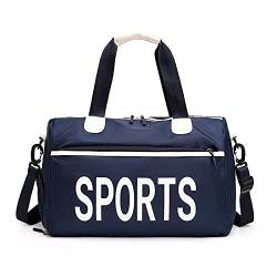 Sporttasche，Gym Bag Frauen Fitness Sporttasche Reisetasche Sporttraining (Color : Dark Blue) von BANGHA