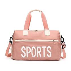 Sporttasche，Gym Bag Frauen Fitness Sporttasche Reisetasche Sporttraining (Color : Pink) von BANGHA