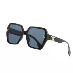 BANGN Sonnenbrille Damen, Retro Trendy Klassische Runden Brille,Vintage Sonnenbrille Rave Brille,UV-Schutz-Sonnenbrille für Draußen (A) von BANGN