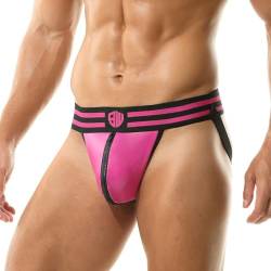 BANGWEAR Locker Jockstrap Mit Reißverschluss Männer Athletic Supporters Unterwäsche, Pink, Large von BANGWEAR