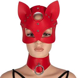 BANSSGOTH Frau Leder Maske Einstellbare Choker Schlüsselbein Kette Maske Maske Halloween Party Kostüm Requisiten von BANSSGOTH