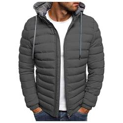 BAOFU8 Herren-jacken Kapuzenjacke Oversized Winterjacke Herbstjacke Casual Regenjacke Baumwolle-gepolstert übergangsjacke Leichte Steppjacke Warmes Daunenjacke Outdoor Mantel Parkas von BAOFU8