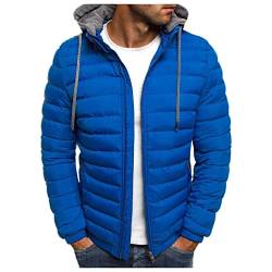 BAOFU8 Herren-jacken Kapuzenjacke Oversized Winterjacke Herbstjacke Casual Regenjacke Baumwolle-gepolstert übergangsjacke Leichte Steppjacke Warmes Daunenjacke Outdoor Mantel Parkas von BAOFU8