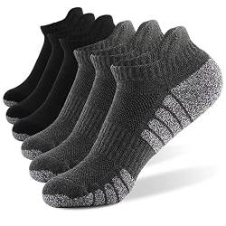 BAOK Unisex Fahrradsocken | 6 Paar atmungsaktive und feuchtigkeitsableitende Sportsocken – Sportsocken für Laufen, Radfahren, Basketball, Wandern und mehr von BAOK