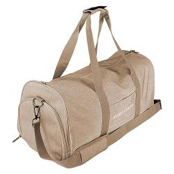 Carry on Duffel Bag – Turnbeutel für Damen, Reisetasche mit mehreren Fächern, Tote Umhängetasche für Reisen, Yoga, Fitnessstudio und mehr Baok, khaki, 35 EU von BAOK