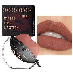 Fauler Lippenstift,Faules Lippen-Make-up | Wischfester Lippenstift, Lazy Lip Makeup, Lazy Quick Lipstick Makeup, wasserdicht, Antihaft-Becher, hochpigmentierter Lippenstift für faule Menschen Baok von BAOK