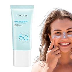 Wasserfester Sonnenschutz | 50 g UV-Creme für das Gesicht, Sonnenschutz für das Gesicht | UV-Creme für das Gesicht, SPF50 Sonnenschutz-Feuchtigkeitscreme für das Gesicht, ölfrei, wasserfester Baok von BAOK