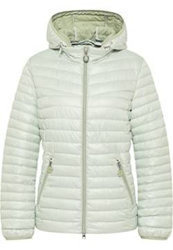 BARBARA LEBEK Damen Steppjacke mit Kapuze Light Green - 40 von BARBARA LEBEK