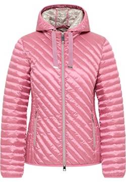 BARBARA LEBEK Damen Steppjacke mit Kapuze strawberry rosa - 40 von BARBARA LEBEK