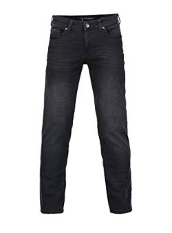 BARBONS Herren Jeans - Bügelleicht - Regular-Fit Stretch - Business Freizeit - Hochwertige Jeans-Hose 03-Schwarz 32W / 30L von BARBONS