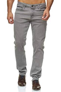 BARBONS Herren Jeans - Bügelleicht - Regular-Fit Stretch - Business Freizeit - Hochwertige Jeans-Hose 06-hellgrau 31W / 34L von BARBONS