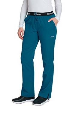 BARCO Grey's Anatomy Damen Aubrey Hose, Athletic Medical Scrub Hose, Bahama, X-Large Hoch von BARCO