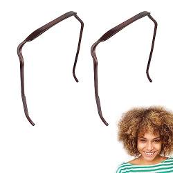 Curly Thick Hair Headband, Kunststoff Einfach Stirnbänder, Square Shaped Hinged Headband, Headband Accessories für Frauen Männer, das wie Sonnenbrillen passt, erhält Volumen und Stylen des Haares von BASTOUR