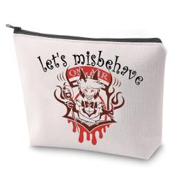 Alastor inspirierte Kosmetiktasche "Let's Misbehave", Make-up-Tasche mit Reißverschluss, The Radio Demon, Kulturbeutel, Anime-Liebhaber, Geschenk, Misbehave, Nein von BAUNA