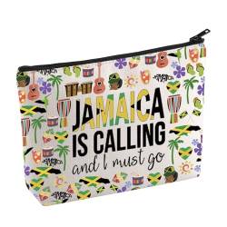Jamaika-Urlaubs-Make-up-Tasche, Jamaika-Liebhaber, Kosmetiktasche, Jamaika, Reisegeschenk, Geschenk für Mädchen, Ausflug, Jamaika-Souvenirs, Geschenk für Reisende, Jamaika, Nein von BAUNA