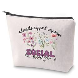 Social Worker Survival Kit Social Worker Appreciation Gift for Woman Advocate Support Empower Social Worker Make-up Bag MSW Kulturbeutel, Ase Social Worker, Nein von BAUNA