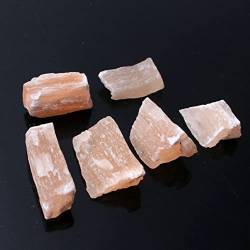 50/100 g Orange Kristall Selenit Stein Rough Sticks Mineralien Proben Zuhause Aquarium Garten Bonsai Dekoration Haushalt QINTINYIN (Color : Orange Style B 0.78-1.18in, Size : 50g) von BAWHO